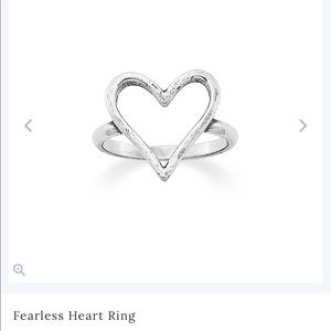 Fearless heart ring James Avery size 8